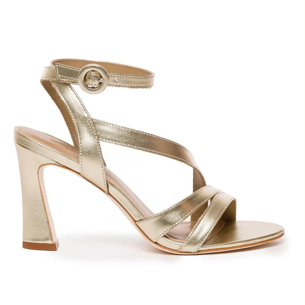 Bernardo Leslie Heels in Champagne Gold